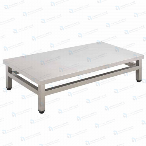Подтоварник ПТ 900x600x300, каркас нержавеющая труба, столешница AISI430
